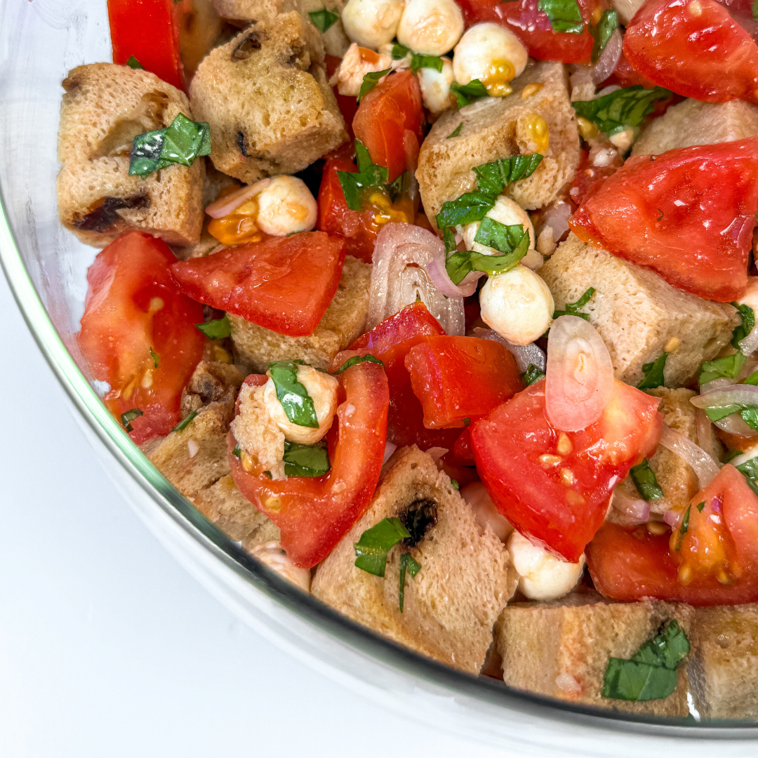 Sweet Onion Panzanella Salad (Gluten-Free)
– Bread SRSLY
