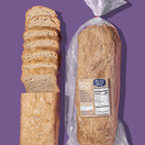 Bread SRSLY gum-free, rice-free sourdough value pack on a purple background