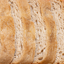 Close up of extra large gum-free sourdough slices.