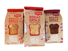 Load image into Gallery viewer, A 3 pack of Bread SRSLY gluten-free sourdough loaves- Seeded, Classic and Cinnamon Raisin