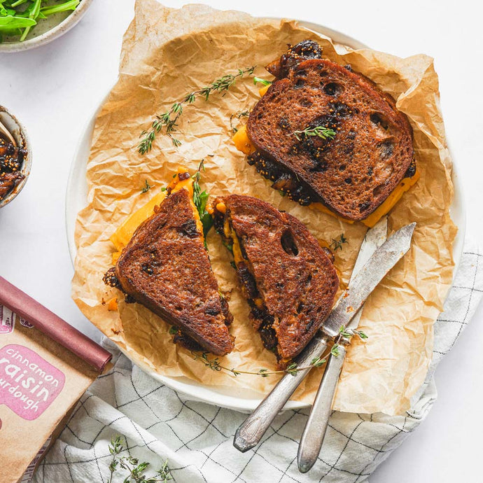 Sweet & Savory Grilled Cheese w/ Fig Jam
