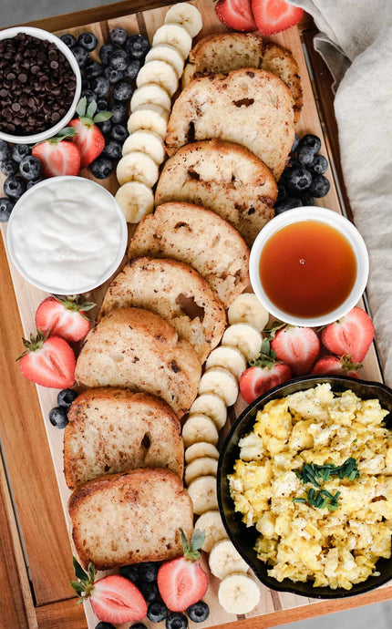 Healthy French Toast Breakfast Board (Gluten-Free, Vegan)
