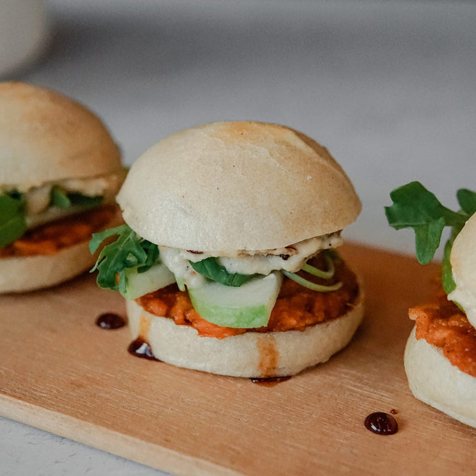 Vegan Sweet Potato Sandwich W/ Sliced Apples