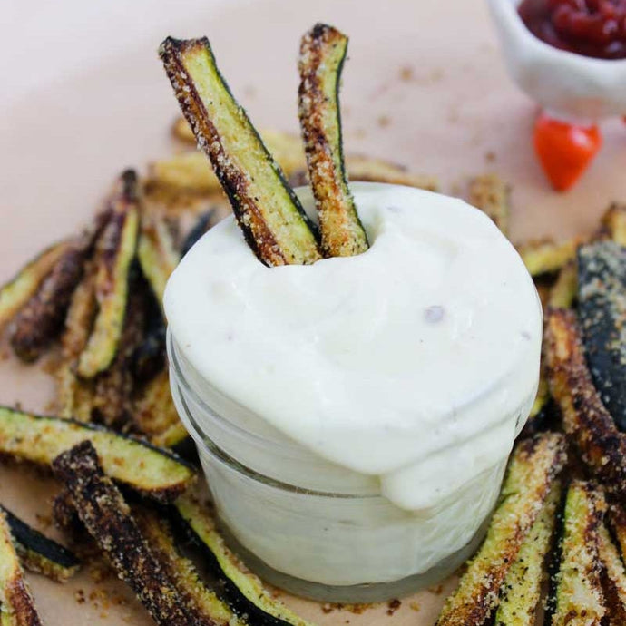 Crispy Baked Zucchini Fries (Gluten-Free, Vegan)