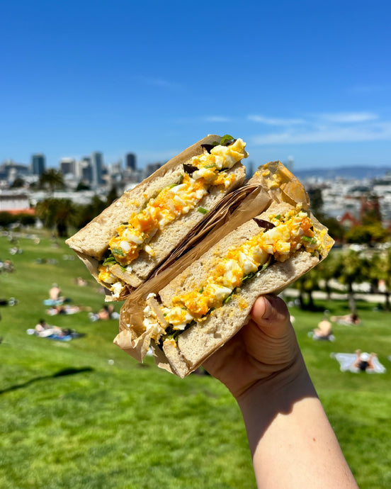 Jammy Egg Salad Sandwich
