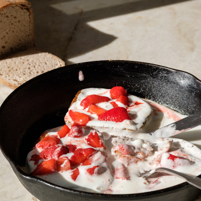 Elevated Strawberries & Cream Toast (Gluten-Free)