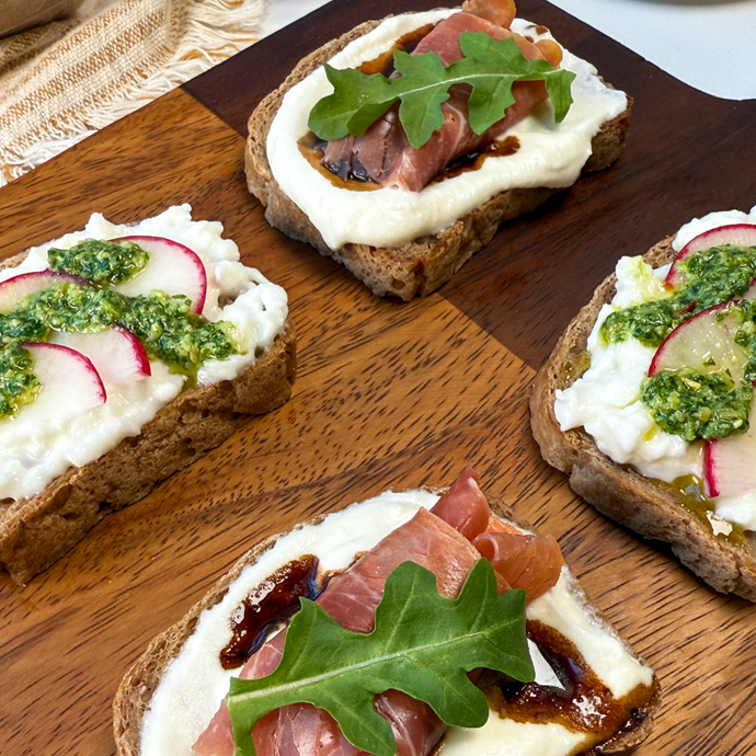 Savory Gluten-Free Crostini (Two Ways!)