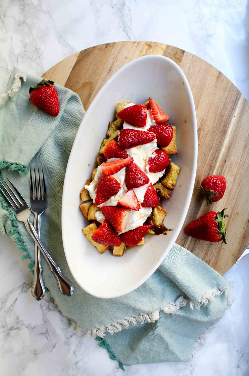 STRAWBERRY BREAKFAST STRATA Bread SRSLY