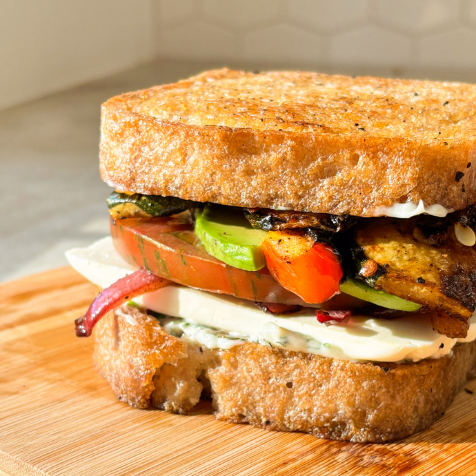 Gluten-Free "Grilled" Veggie Sandwich