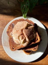 Load image into Gallery viewer, Bread SRSLY Hot Cocoa French Toast with marshmallows on a plate. 