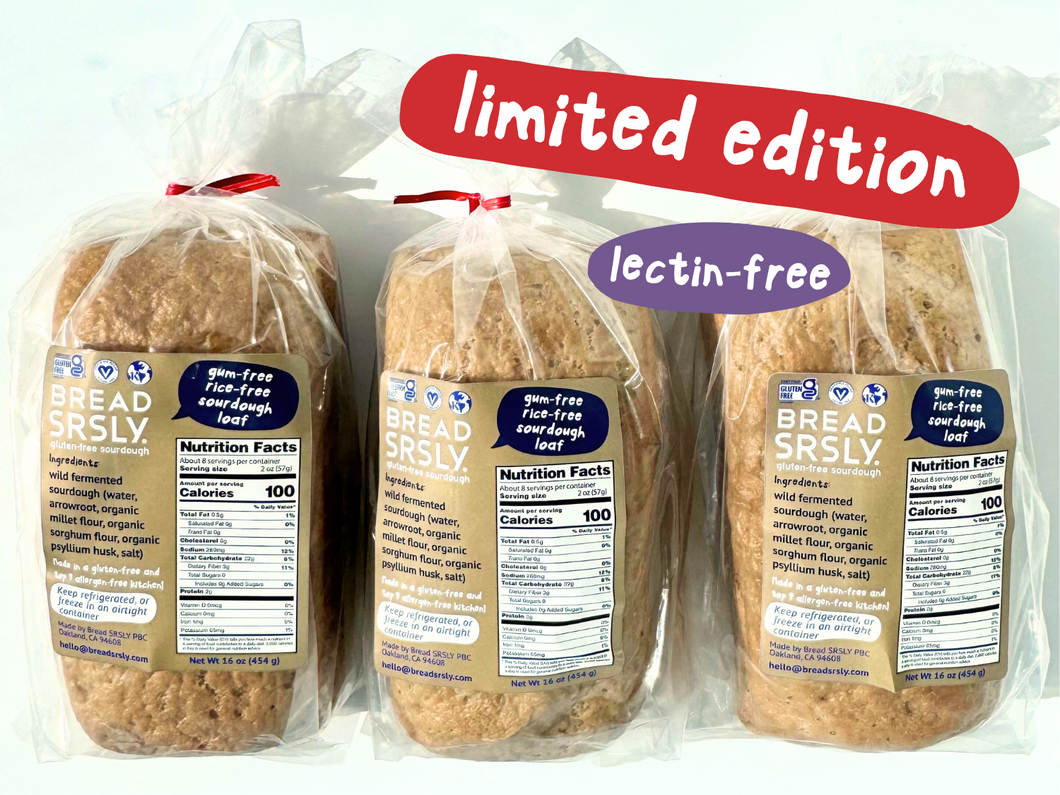 Gum-Free, Rice-Free Sourdough Loaf - 3 Pack