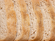 Load image into Gallery viewer, Close up of extra large gum-free sourdough slices.