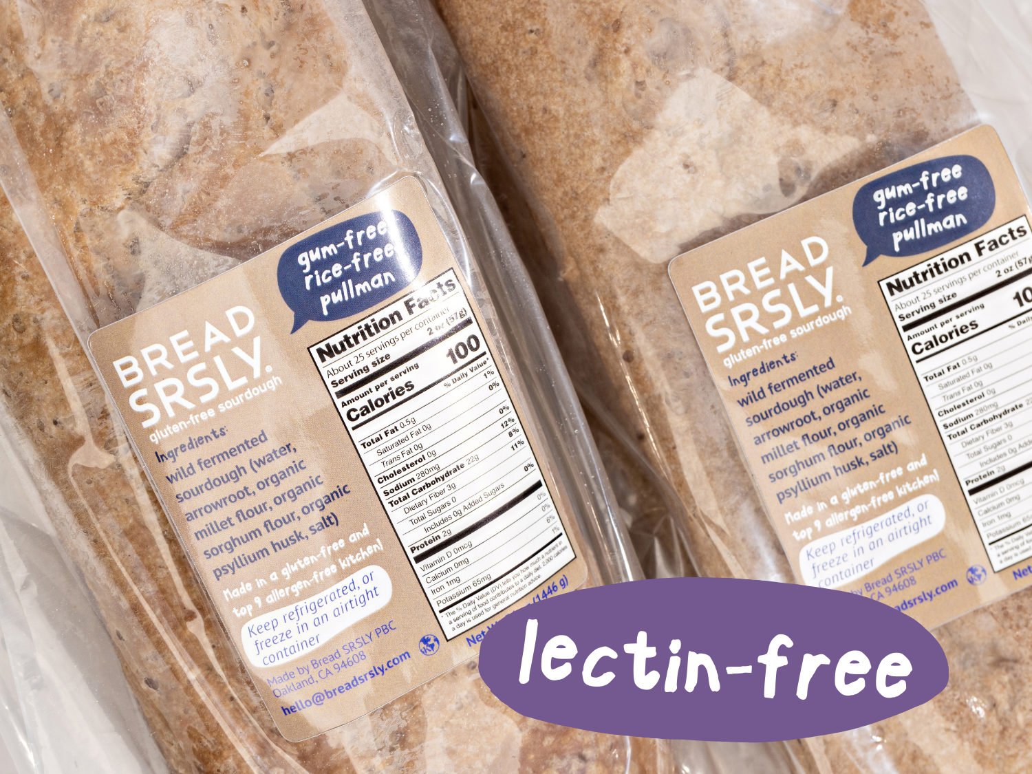 Gum-Free, Rice-Free Sourdough Value Pack (2 XL Loaves)